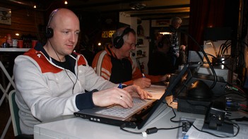 Jeroen en Henk acher het 15m station